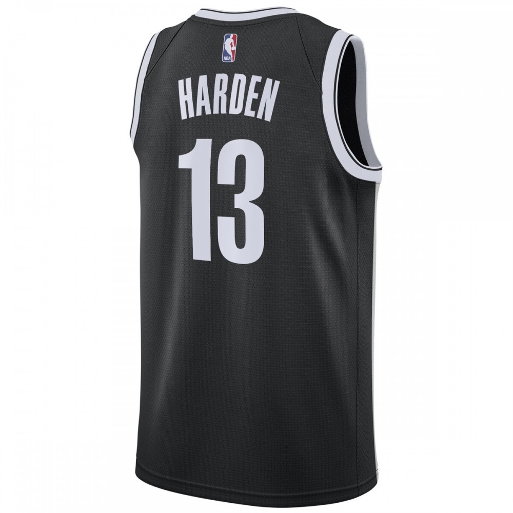 James Harden Brooklyn Nets 2020/21 Swingman Jersey Black - Icon Edition-Pro Kit Vault | Brand New 26/27 Sports Jerseys